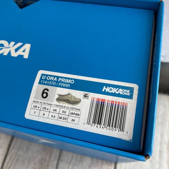 HOKA ONE U ORA PRIMO Men's Sz 6 Slide Shoes Frost Gray - Picture 11 of 11